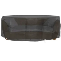 VIDAXL - Housses pour salon îlot 2 pcs 10 œillets ø236x67 cm rond