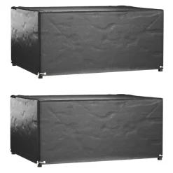VIDAXL - Housses salon de jardin2pcs 8œillets 180x135x80cm rectangulaire