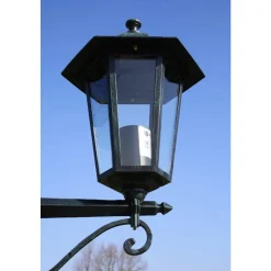 VIDAXL - Lampadaire de jardin 2 bras 215 cm vert foncé/noir aluminium