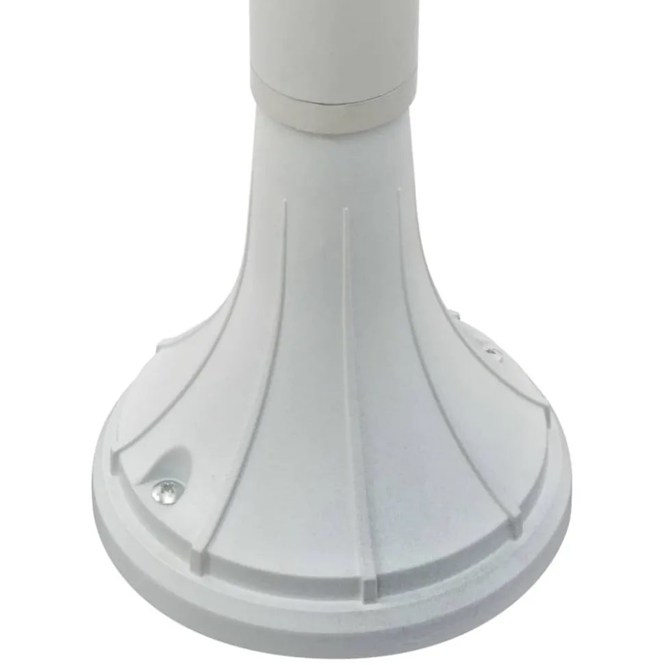 VIDAXL - Lampadaire de jardin e27 120 cm aluminium blanc