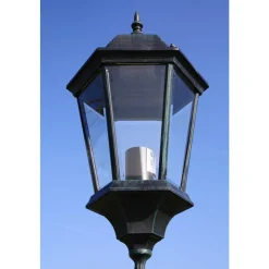 VIDAXL - Lampadaire de jardin 2 bras 230 cm vert foncé/noir aluminium