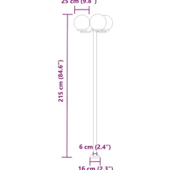 VIDAXL - Lampadaires d'extérieur 2 pcs argenté 215 cm acier inoxydable