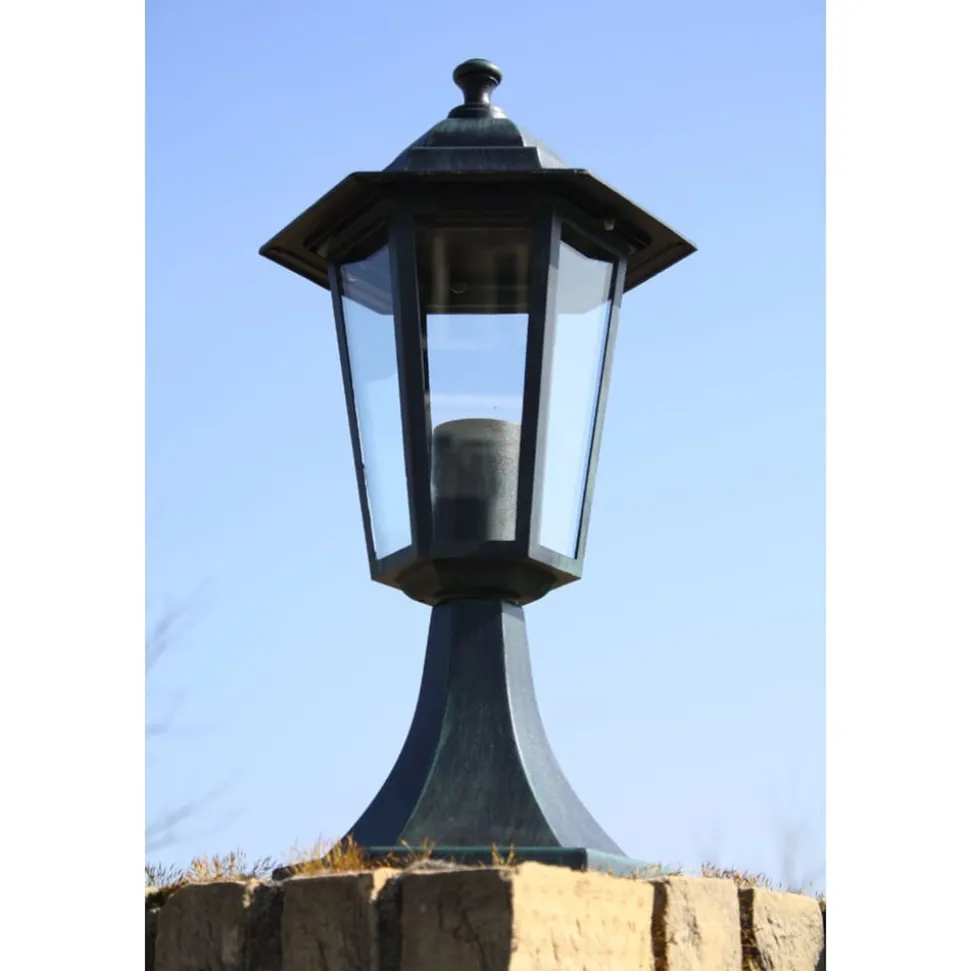 VIDAXL - Lampe de jardin vert foncé/noir aluminium