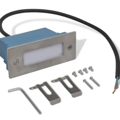 VIDAXL - Lampe d'escalier encastrée à 2 led 44x111x56 mm