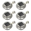 VIDAXL - Lampe solaire à led ronde d'extérieur 6 pcs 12 cm blanc