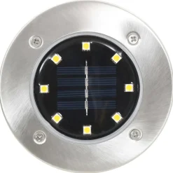 VIDAXL - Lampe solaire au sol 8 pcs lumières led blanches