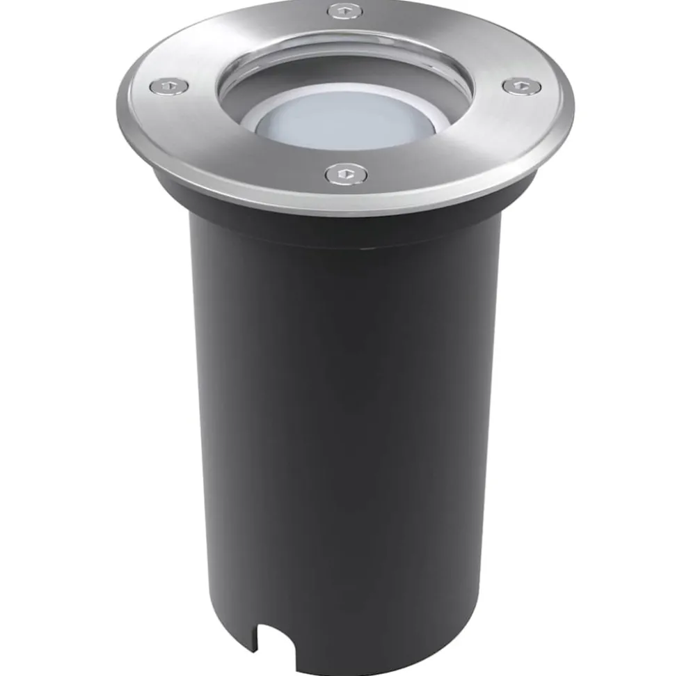 VIDAXL - Lampes au sol à led d'extérieur 3 pcs rond