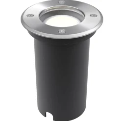 VIDAXL - Lampes au sol à led d'extérieur 3 pcs rond