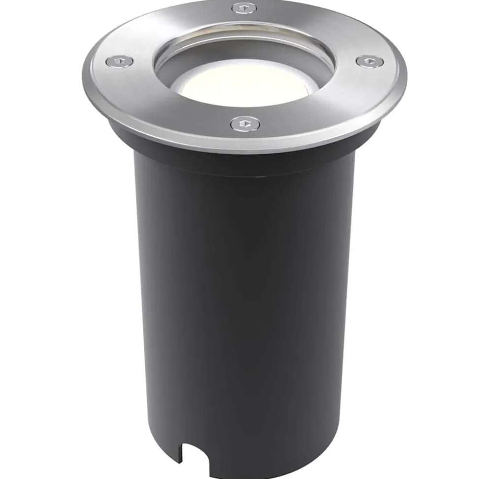 VIDAXL - Lampes au sol à led d'extérieur 3 pcs rond