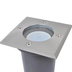 VIDAXL - Lampes au sol à led d'extérieur 3 pcs carré