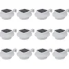 VIDAXL - Lampes solaire à led d'extérieur pour clôture 12 pcs blanc