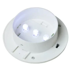 VIDAXL - Lampes solaire à led d'extérieur pour clôture 12 pcs blanc