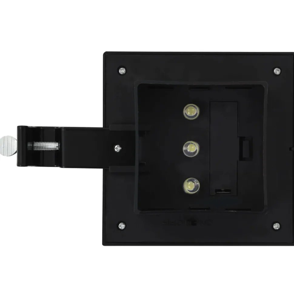 VIDAXL - Lampes solaires à led carrées d'extérieur 12 pcs 12 cm noir