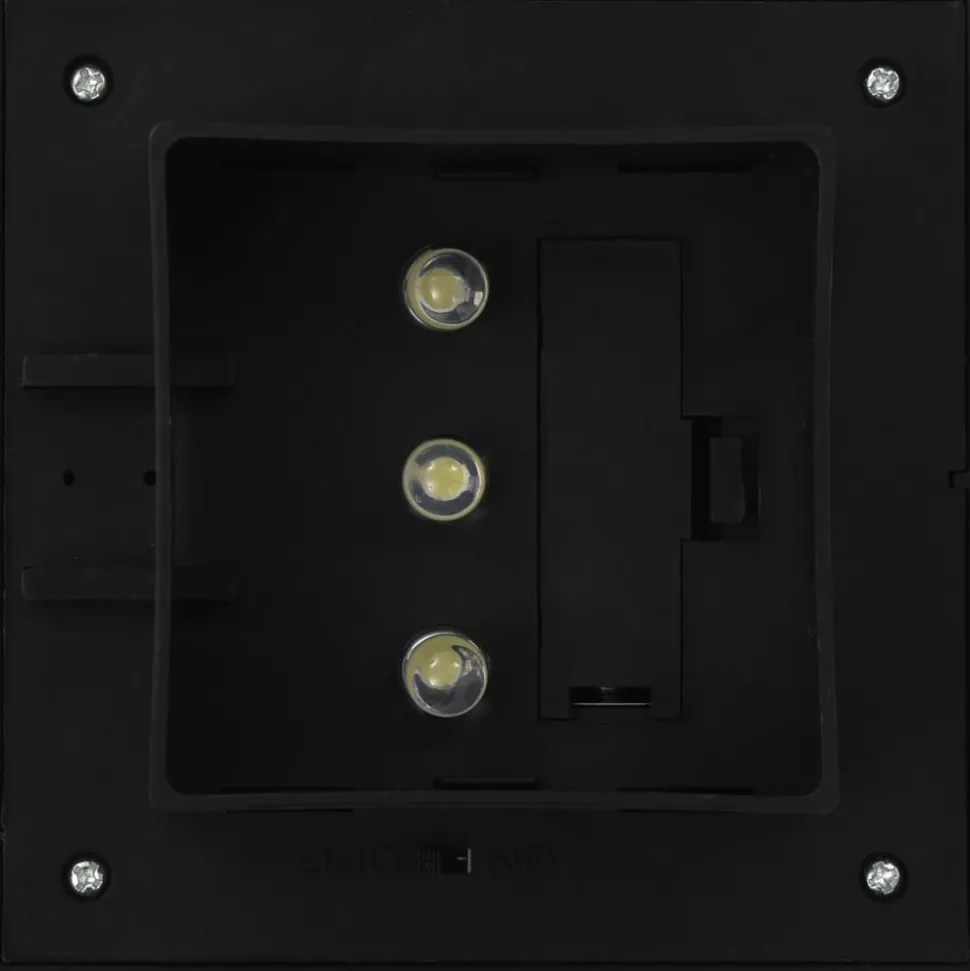 VIDAXL - Lampes solaires à led carrées d'extérieur 12 pcs 12 cm noir