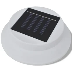 VIDAXL - Lampes solaires 6 pcs pour clôture gouttière blanc