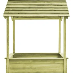 VIDAXL - Maisonnette d'extérieur avec bac à sable 128x120x145 cm pin