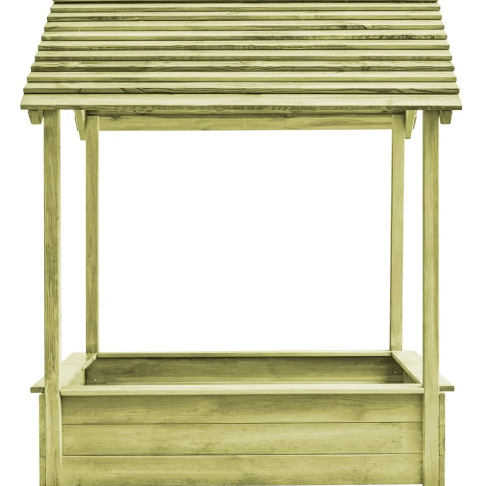 VIDAXL - Maisonnette d'extérieur avec bac à sable 128x120x145 cm pin