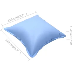 VIDAXL - Oreillers gonflables de housse de piscine hors sol 10 pcs pvc