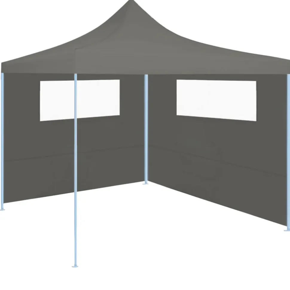 VIDAXL - Parois latérales de belvédère avec fenêtres 2 pcs anthracite