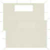 VIDAXL - Parois latérales de belvédère avec fenêtres 2 pcs crème