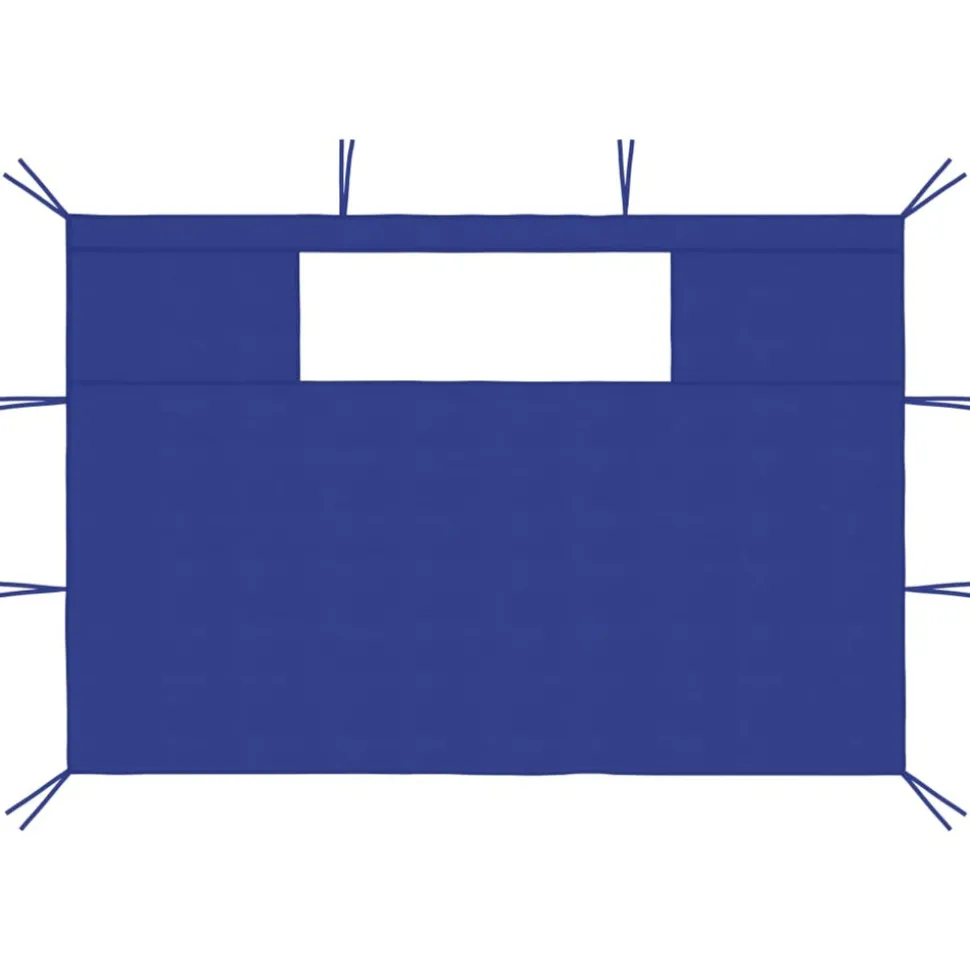 VIDAXL - Parois latérales de belvédère avec fenêtres 2 pcs bleu