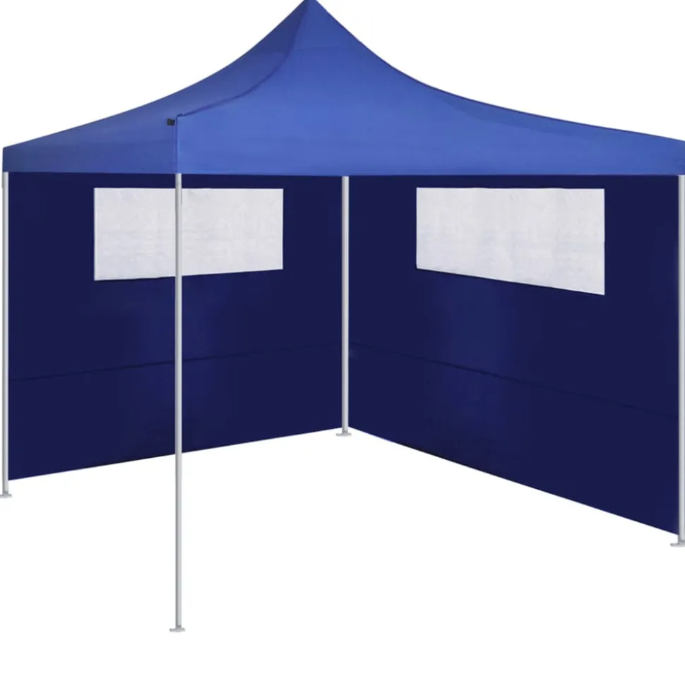 VIDAXL - Parois latérales de belvédère avec fenêtres 2 pcs bleu