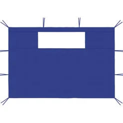 VIDAXL - Parois latérales de belvédère avec fenêtres 2 pcs bleu