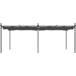 VIDAXL - Pergola avec toit rétractable anthracite 589x292x230 cm