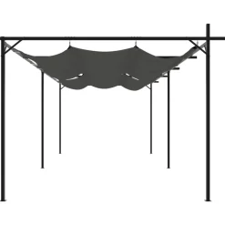 VIDAXL - Pergola avec toit rétractable anthracite 589x292x230 cm
