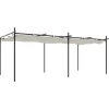 VIDAXL - Pergola avec toit rétractable crème 589x292x230 cm