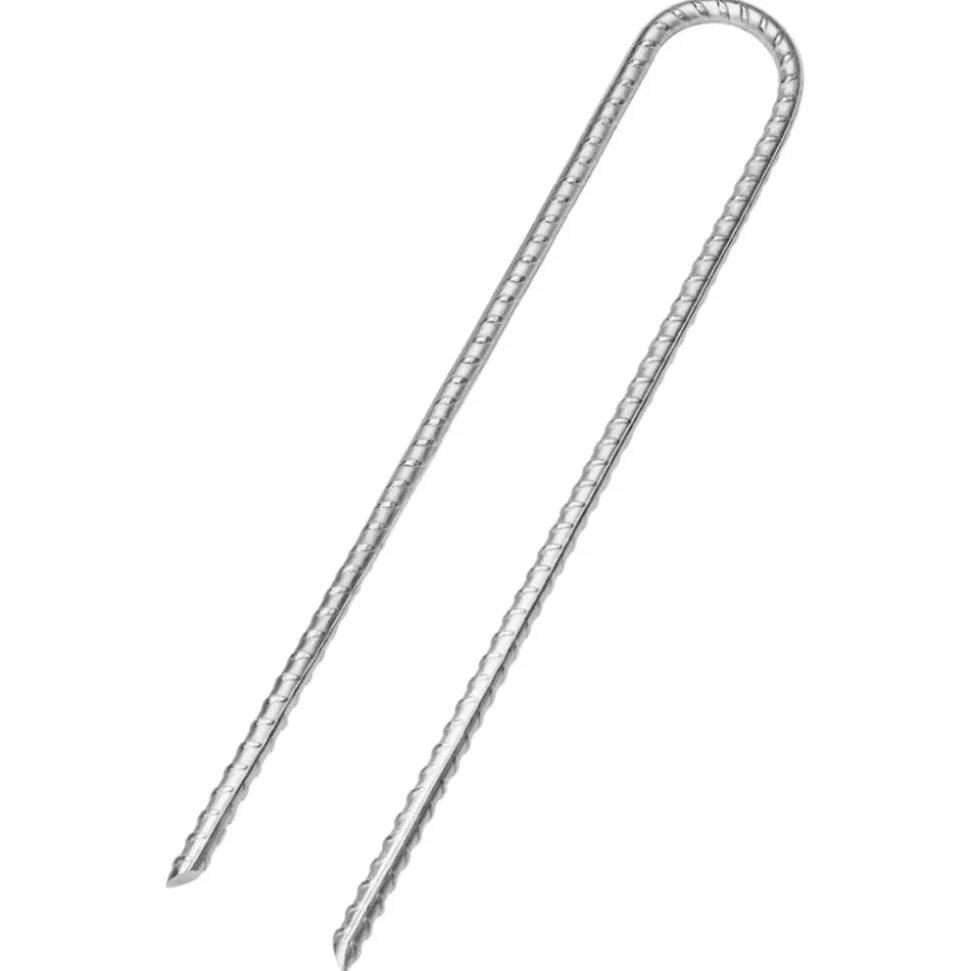VIDAXL - Piquets de tente 6 pcs en forme de u 30 cm ø7mm acier galvanisé
