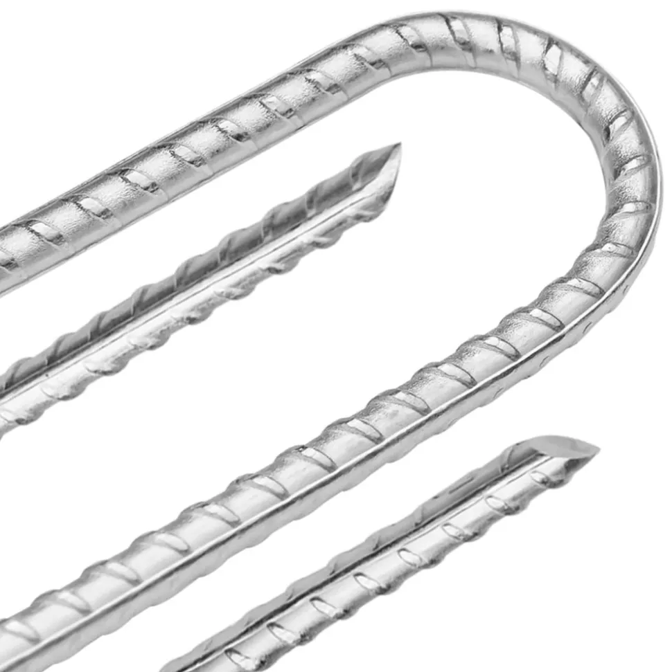 VIDAXL - Piquets de tente 6 pcs en forme de u 30 cm ø7mm acier galvanisé
