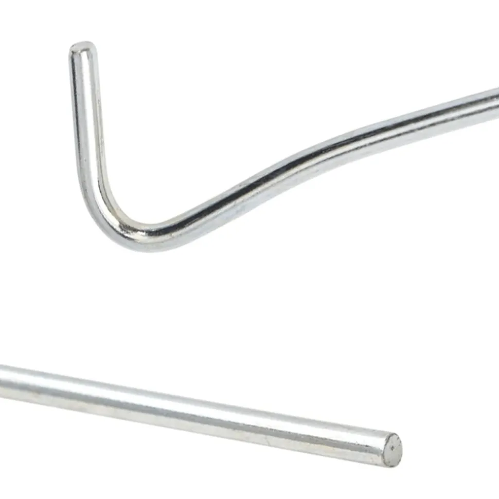 VIDAXL - Piquets de tente 50 pcs 30 cm ø7 mm acier galvanisé