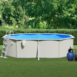 VIDAXL - Piscine avec pompe filtrante à sable et échelle 490x360x120 cm