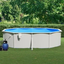 VIDAXL - Piscine avec pompe filtrante à sable 490x360x120 cm