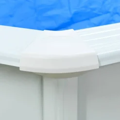 VIDAXL - Piscine ovale avec parois en acier 490x360x120 cm blanc