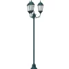 VIDAXL - Poteau de lumière de jardin vert foncé aluminium, verre