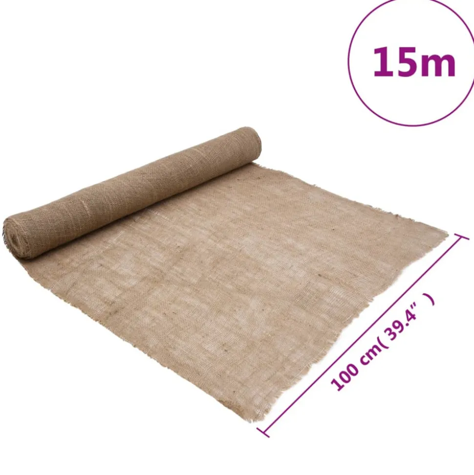 VIDAXL - Rouleau de jute 1x15 m 100 % jute 200 g/m²