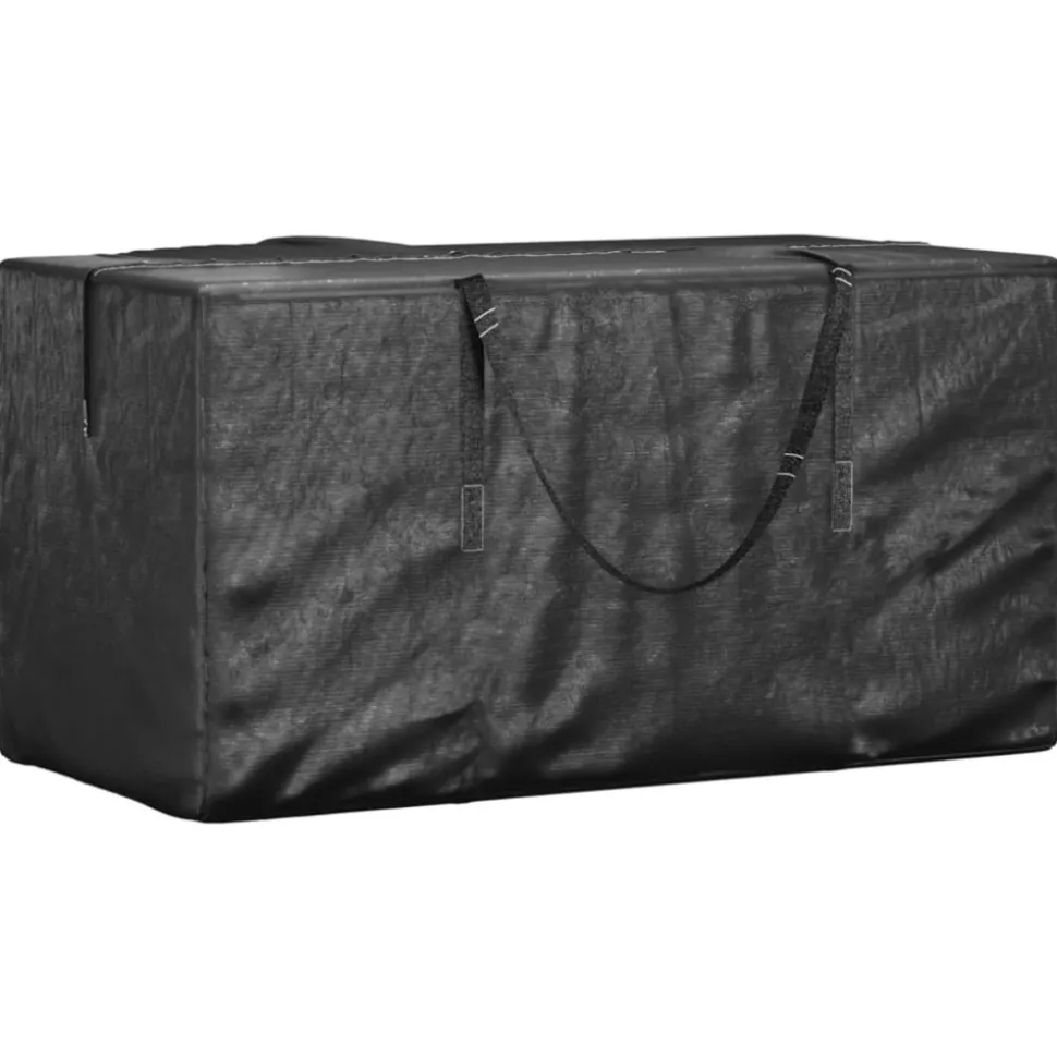VIDAXL - Sacs de rangement pour coussins de jardin 2 pcs noir