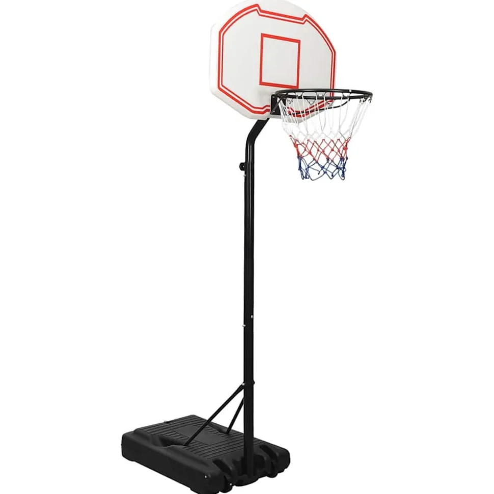 VIDAXL - Support de basket-ball blanc 237-307 cm polyéthylène