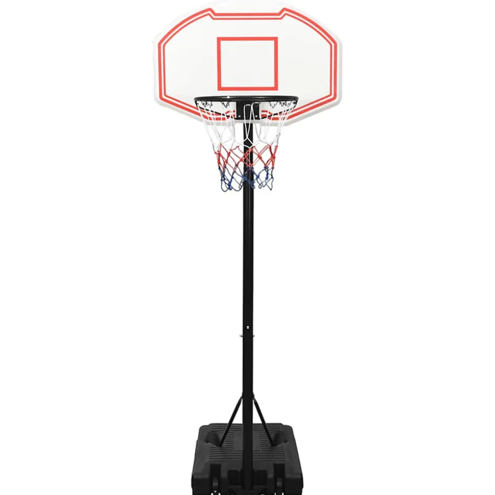 VIDAXL - Support de basket-ball blanc 237-307 cm polyéthylène