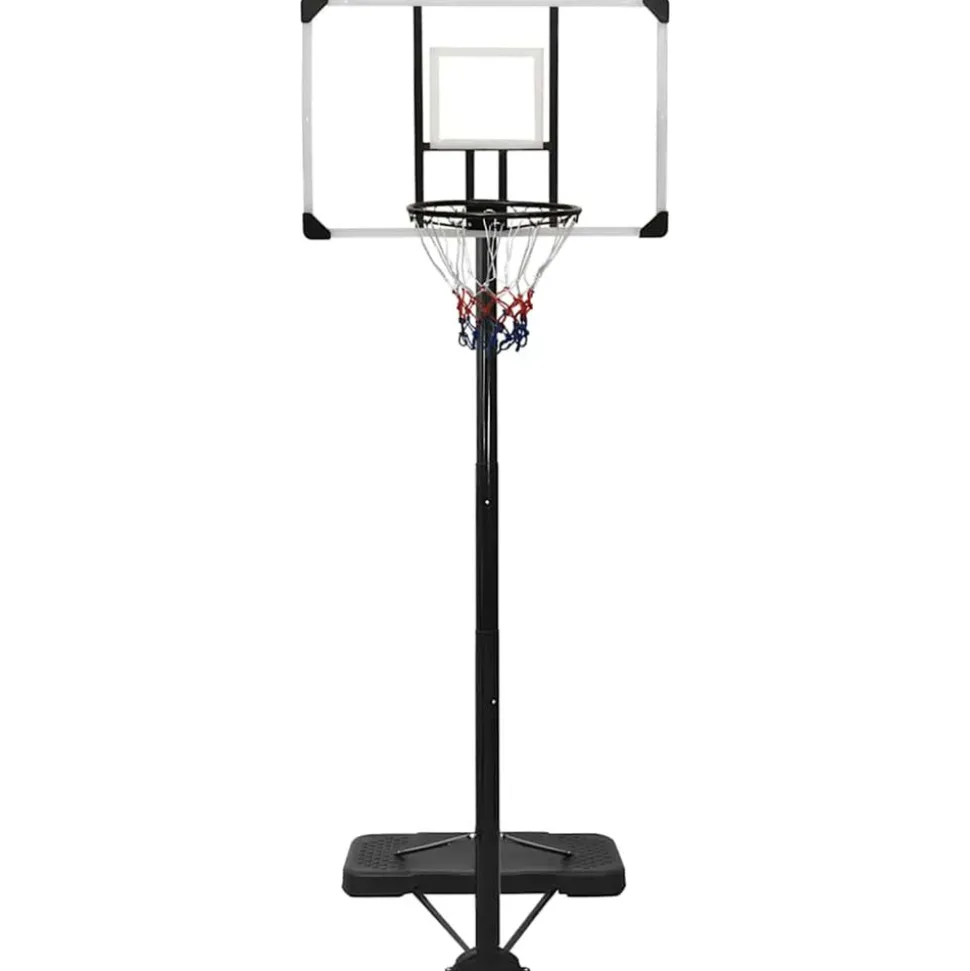 VIDAXL - Support de basket-ball transparent 256-361 cm polycarbonate