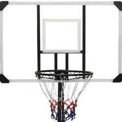 VIDAXL - Support de basket-ball transparent 256-361 cm polycarbonate