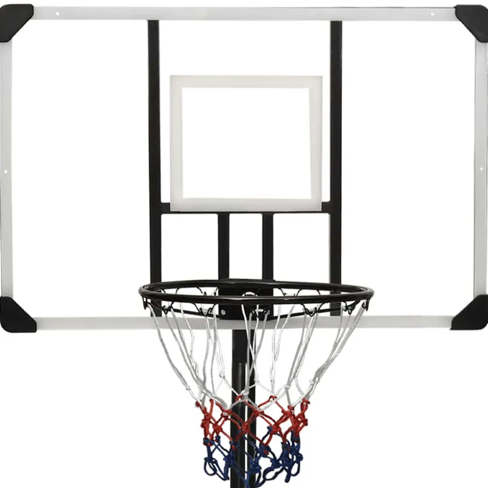 VIDAXL - Support de basket-ball transparent 256-361 cm polycarbonate