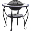VIDAXL - Table de foyer mosaïque bleu et blanc 68 cm céramique