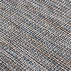 VIDAXL - Tapis à tissage plat d'extérieur 160x230 cm marron et bleu