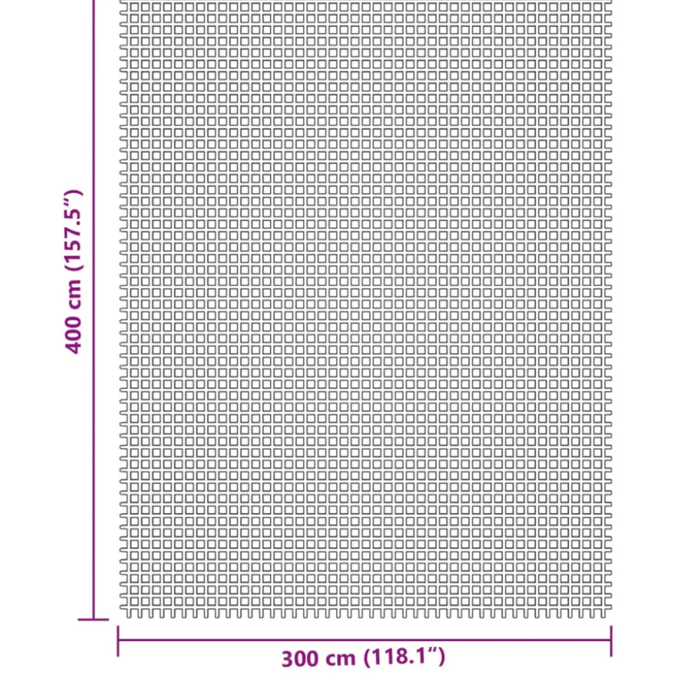 VIDAXL - Tapis de tente crème 4x3 m