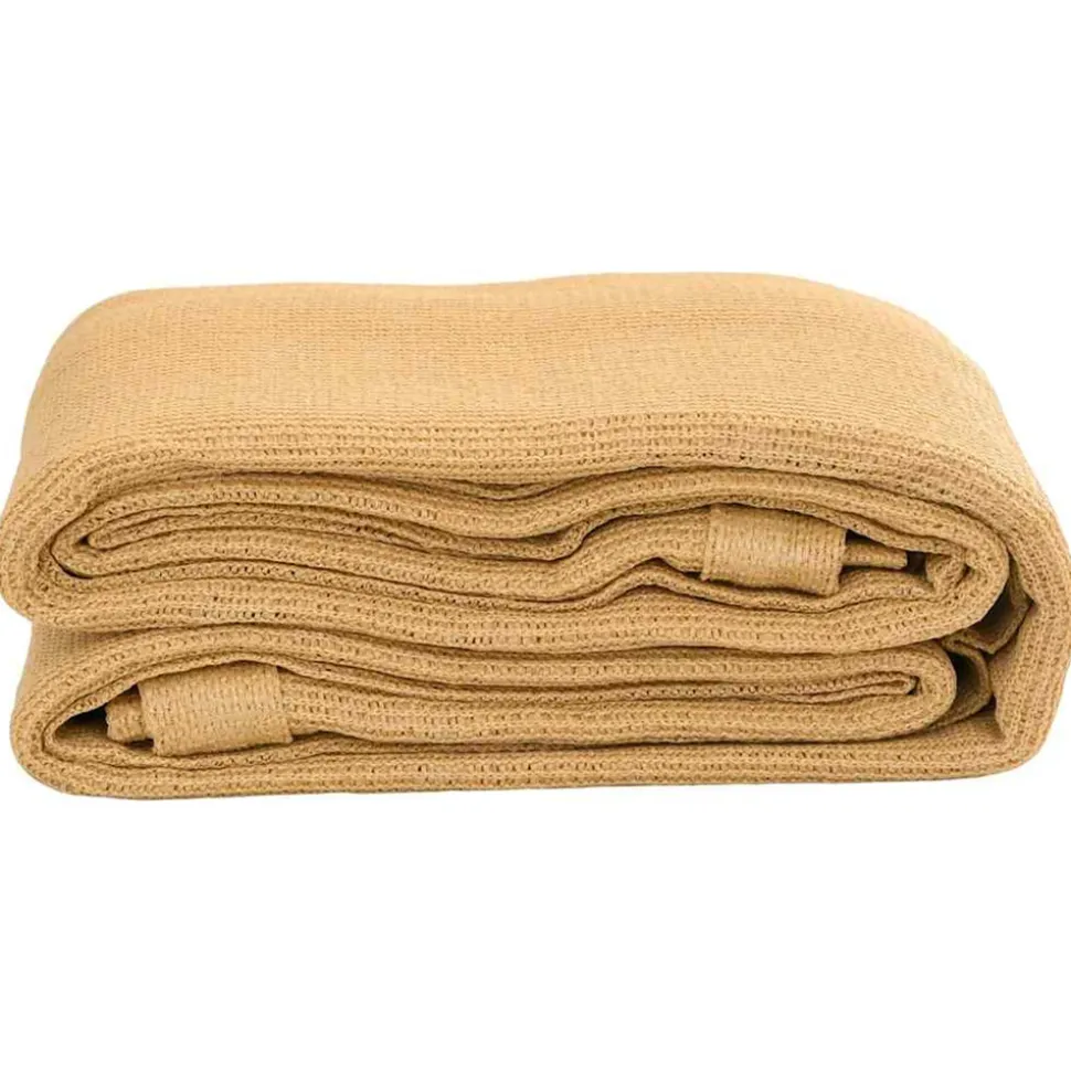 VIDAXL - Tapis de tente sable 250x400 cm pehd