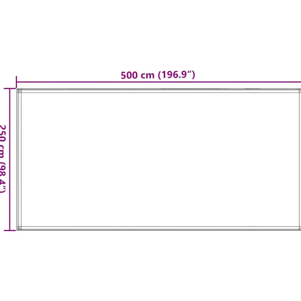 VIDAXL - Tapis de tente vert clair 250x500 cm pehd