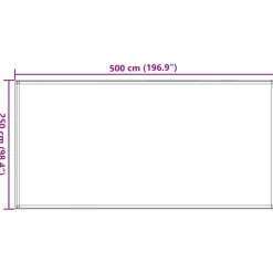 VIDAXL - Tapis de tente vert clair 250x500 cm pehd